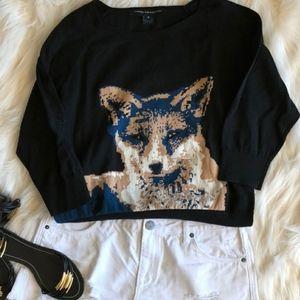 COPY - Light weight French connection fox face sweater